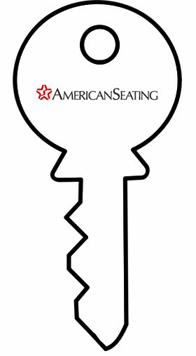 American Seating A4 CK CONTROL KEY