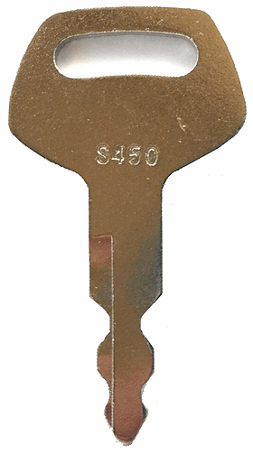 Case Linkbelt and old JCB Excavator Ignition Key S450 - SKU: S450