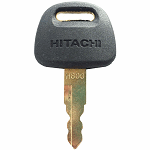 Hitachi John Deere Excavator Ignition Key AT194969 - SKU: H800 BLACK