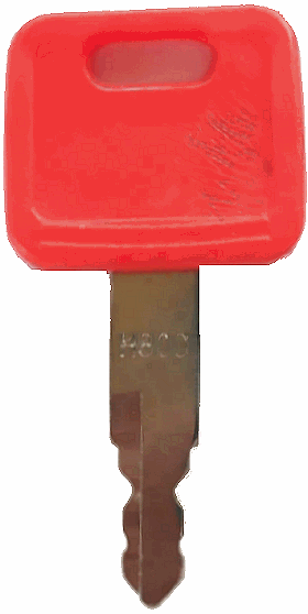 Hitachi John Deere Excavator Ignition Key AT194969 - SKU: H800 RED