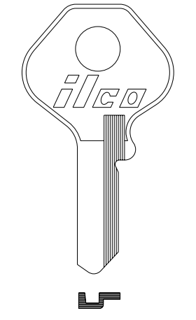 1092VB KEY BLANK - ILCO