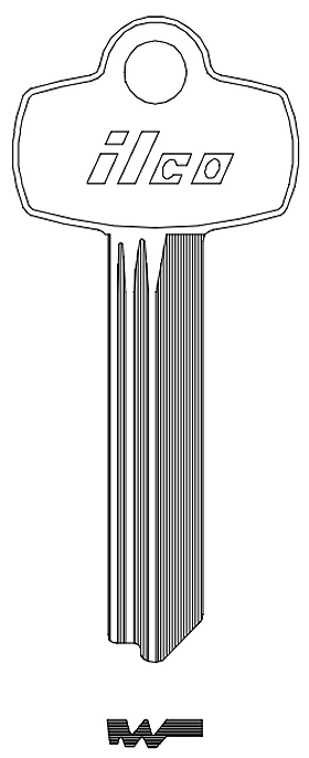 Ilco A1114TB Key Blank