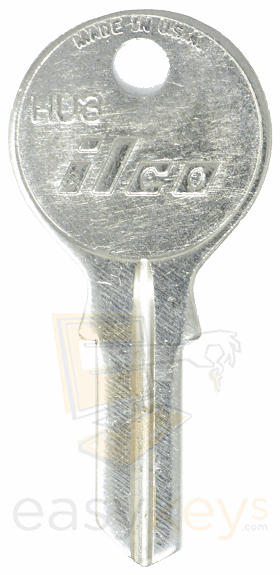 Pack of 4 NEW KABA ILCO 1043B-IL9 Key Blank, Pins 6, Lock Manufacturer:  Illinois Condition_New