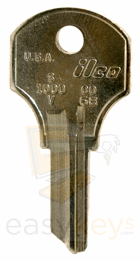 Kaba Key Blank Pins 5 PK10 MPN:S1000V-CO68