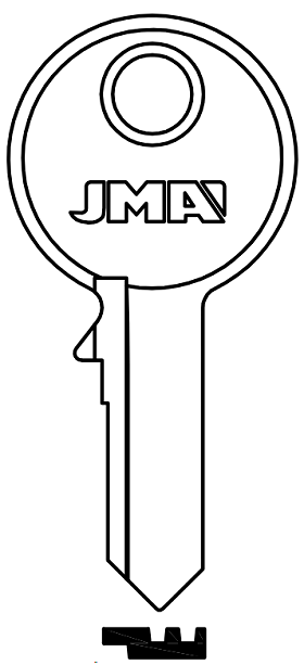 JMA RO-7D Key Blank