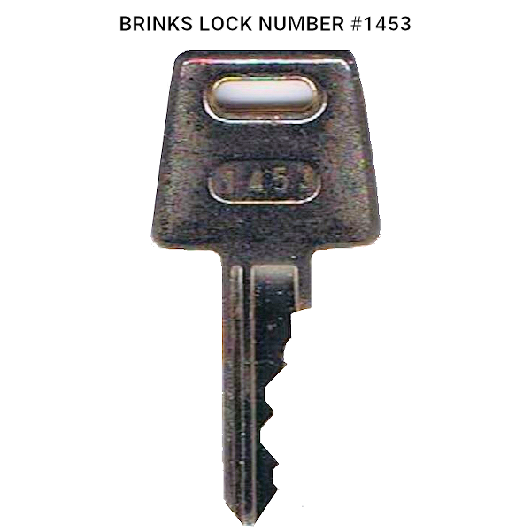 BRINKSSAFEKEY - SET OF TWO (2) HOME SECURITY SAFE REPLACEMENT KEYS - BRINKS more images