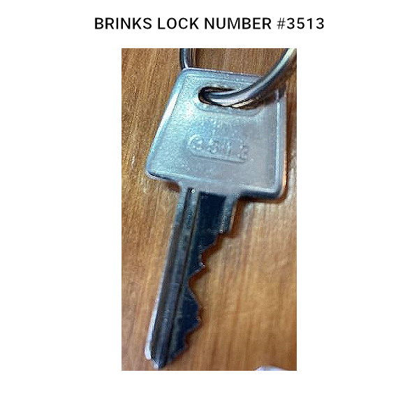 BRINKSSAFEKEY - SET OF TWO (2) HOME SECURITY SAFE REPLACEMENT KEYS - BRINKS more images