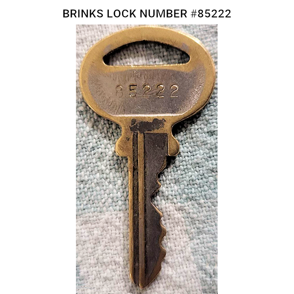 BRINKSSAFEKEY - SET OF TWO (2) HOME SECURITY SAFE REPLACEMENT KEYS - BRINKS more images