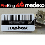 FireKing Medeco 64S File Cabinet Keys by Medeco Key Tag # - SKU: MEDECO-FK-KEY