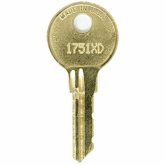CompX Chicago 1751XD - 2000XD - 1802XD Replacement Key
