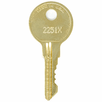 CompX Chicago 2251X - 2500X - 2458X Replacement Key