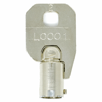 CompX Chicago L0001 - L7600 - L1557 Replacement Key