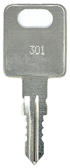 Fastec Industrial 301 - 351 [FIC3 BLANK] - 307 Replacement Key