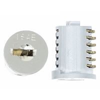 160E LOCK CORE - HON - SATIN CHROME