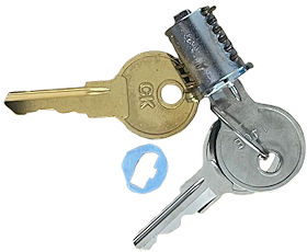 Satin Chrome Lock Core Replacement Kit