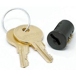 NMK588 LOCK CORE W/ 1 KEY - STEELCASE - BUILD KIT BLACK