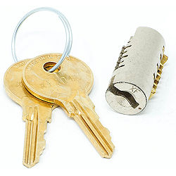 Steelcase XF1001 - XF3000 BRUSHED CHROME LC KIT Lock Core Series