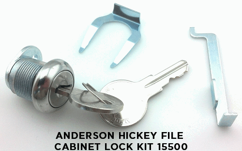 SRS Sales SRS 2197 2197 Anderson Hickey Vertical Filing Cabinet Lock  Replacement Kit