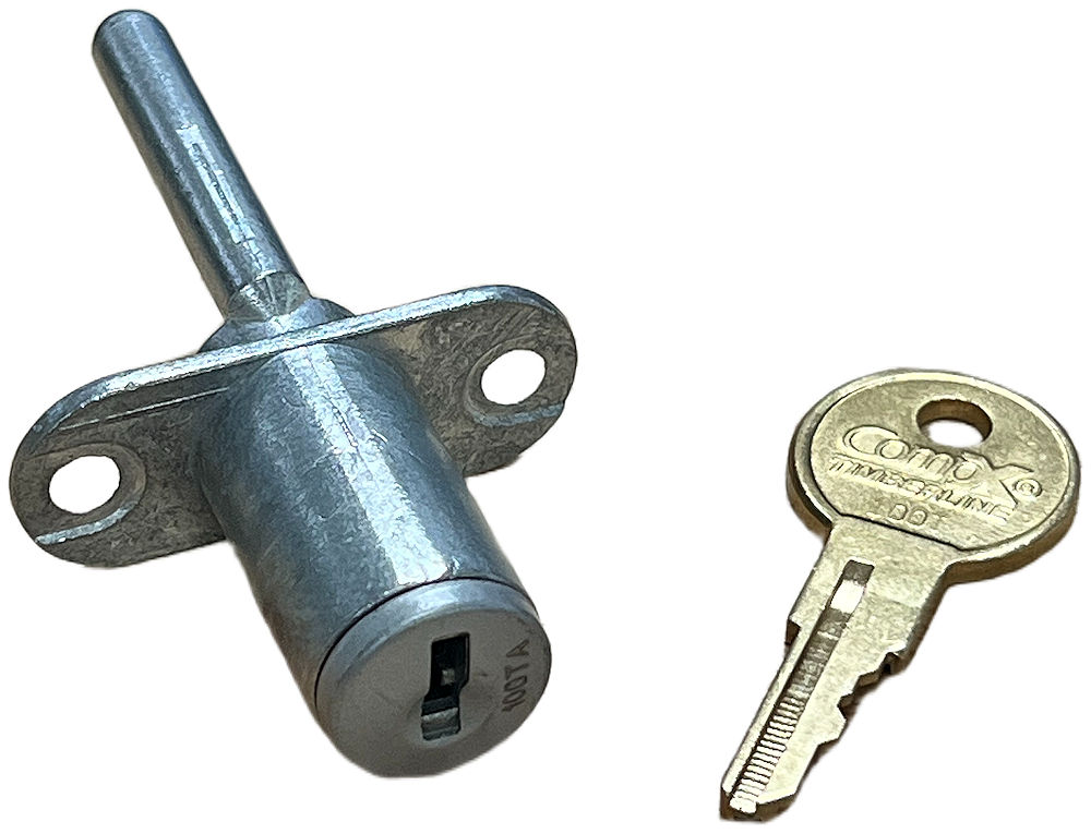 CompX Timberline CB-100 Front Mounted Gang Drawer Lock - Satin Nickel Finish Core