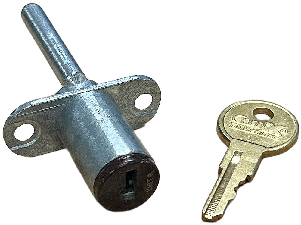 CompX Timberline CB-100 Front Mounted Gang Drawer Lock - Statuary Bronze Finish Core
