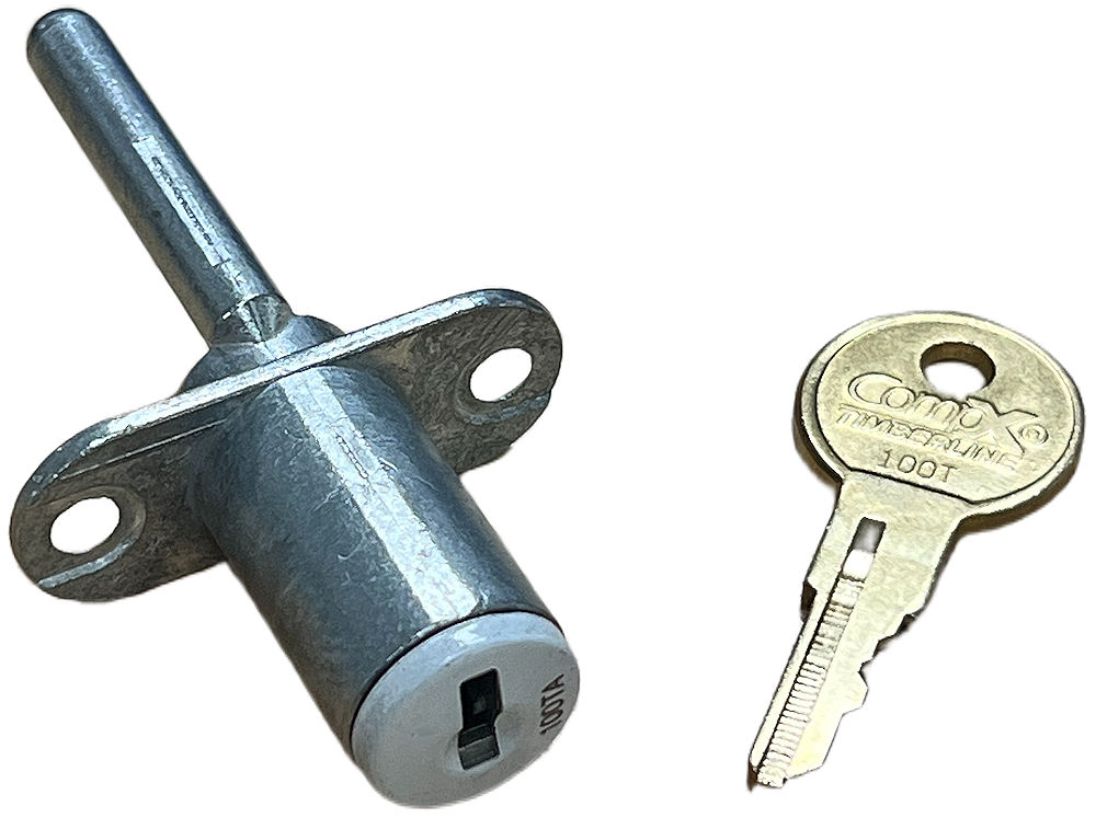 CompX Timberline CB-100 Front Mounted Gang Drawer Lock - White Finish Core