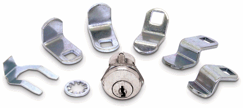 PT812RN5CPA - THREADED HEX NUT MAILBOX LOCK W/ 2 KEYS - ESP more images