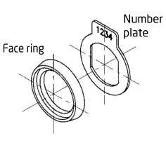 T37-26D-915 - METAL DESK DRAWER LOCK - KEYED ALIKE TO 915 - OLYMPUS LOCK more images