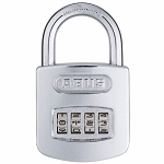 ABUS All Weather Chrome 4-Dial Resettable Combination Padlock - SKU: 160/50