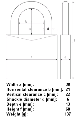 55/40 - PADLOCK - ABUS
