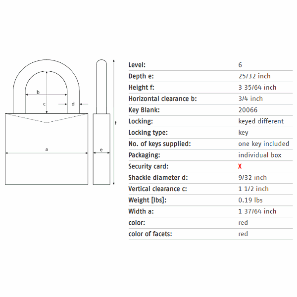 ABUS 74/40 KD Safety Padlock - Gallery Image