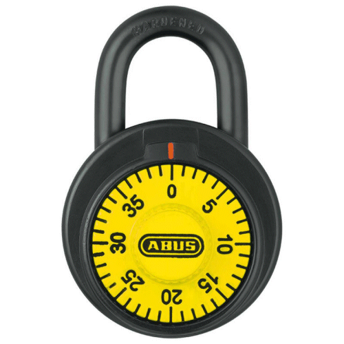 ABUS 78KC/50 KC507 Combination Padlock - Yellow Dial