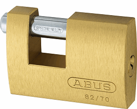 ABUS Monoblock Brass Padlock - SKU: 82/70 KD