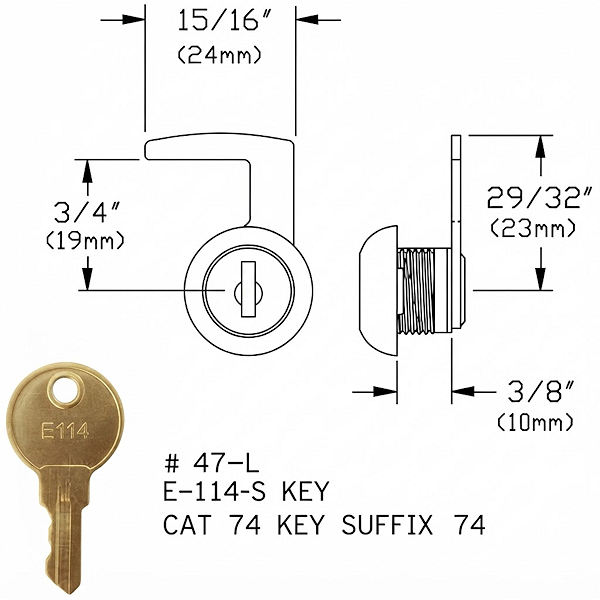E114-DISPENSER-HOOK-CAM-LOCK - E114 DISPENSER HOOK CAM LOCK - AMERICAN SPECIALTIES more images
