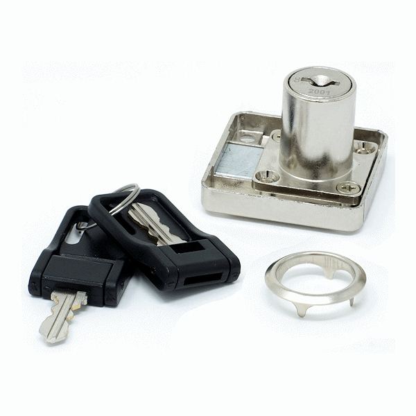 LW0176-2002 - DRAWER/CABINET LOCK REMOVABLE CORE SYSTEM - KEYED TO 2002 - A-ZUM more images
