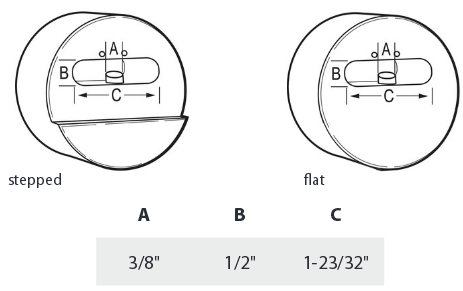 CCL 930 Series Hidden Shackle Padlock - Dimensions