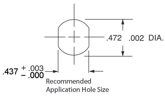 CCL C-520 Cam Locks - Hole Size