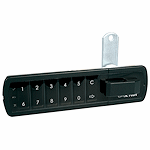 CompX Timberline Pearl Matte Black 7/16" Left Hand Mount Push Button Electronic Lock PRLK-M-L-1-BK