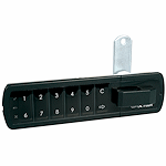 CompX Timberline CompX Pearl Matte Black 1 3/4" Left Hand Mount Push Button Electronic Lock PRLK-M-L-5-BK