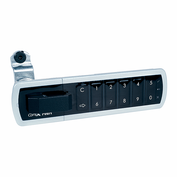 CompX Pearl PRLK-M-R-2 Satin Nickel 5/8" Right Horizontal Electronic Lock - Gallery Image