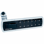 CompX Timberline Satin Silver 5/8" Right Hand Mount Push Button Electronic Lock - SKU: PRLK-M-R-2