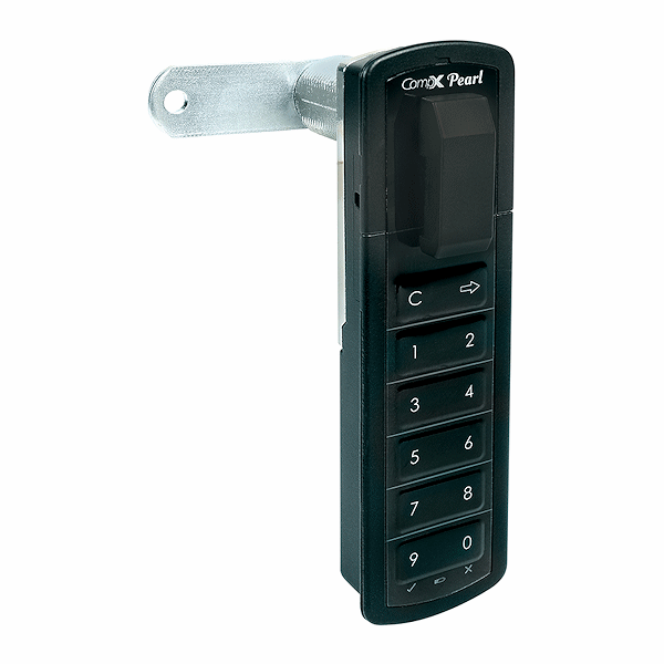 CompX Pearl PRLK-M-T-1-BK Matte Black 7/16" Top Vertical Electronic Lock - Gallery Image