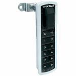 CompX Timberline Pearl Satin Silver 7/16" Top Vertical Mount Push Button Electronic Lock - SKU: PRLK-M-T-1
