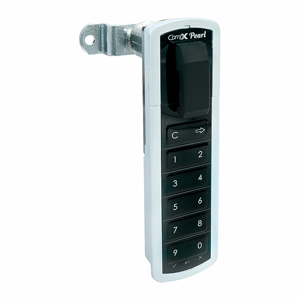 CompX Pearl PRLK-M-T-3 Satin Nickel 1 3/16" Top Vertical Electronic Lock - Gallery Image