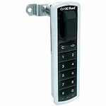 CompX Timberline Pearl Satin Silver 1 3/16" Top Vertical Mount Push Button Electronic Lock - SKU: PRLK-M-T-3