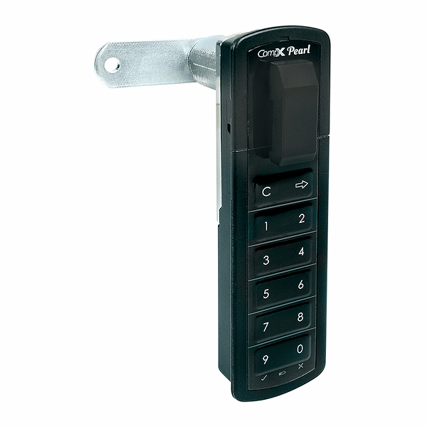 CompX Pearl PRLK-M-T-5-BK Matte Black 1 3/4" Top Vertical Electronic Lock - Gallery Image