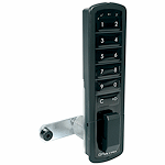 CompX Timberline Pearl Matte Black 5/8" Vertical Mount Push Button Electronic Lock PRLK-M-V-2-BK