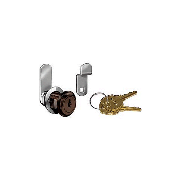 C8054-C415A-14A - DISC TUMBLER 15/16" CAM LOCK - BRIGHT NICKEL FINISH - KEYED ALIKE TO C415A - COMPX NATIONAL more images