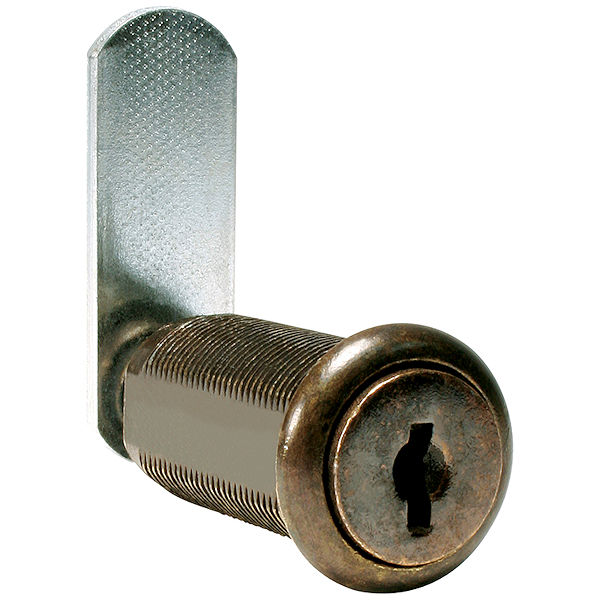 C8075-KD-14A - DISC TUMBLER 1-7/16" CAM LOCK - KEYED DIFFERENT - BRIGHT NICKEL FINISH - COMPX NATIONAL more images