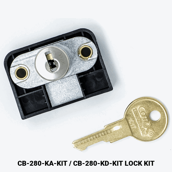 CB-280 - DRAWER / DOOR LOCK  - EMPTY CYLINDER LOCK HOUSING - COMPX TIMBERLINE more images