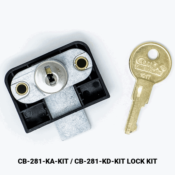 CB-281 - DRAWER / DOOR LOCK - EMPTY CYLINDER LOCK HOUSING - COMPX TIMBERLINE more images